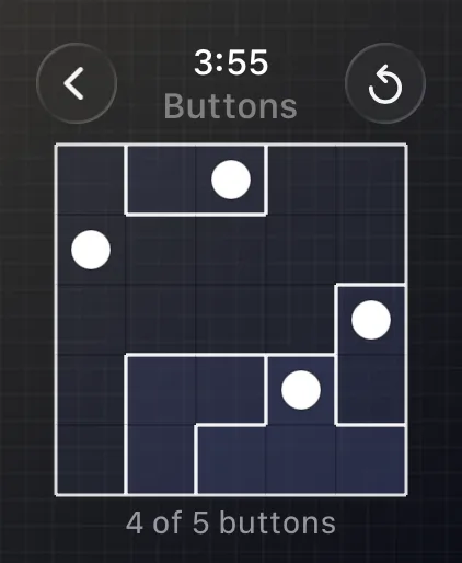 Buttons places one button in every row, column, and patch